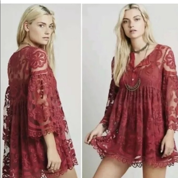 Free People Dresses & Skirts - Free people Jens pirates booty lacy EL Sol lace XS